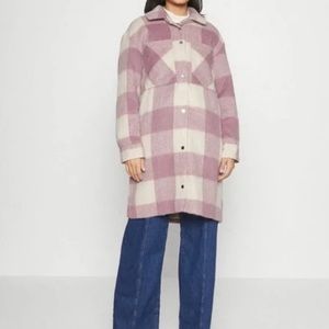 Abercrombie & Fitch wool long-length shirt jacket